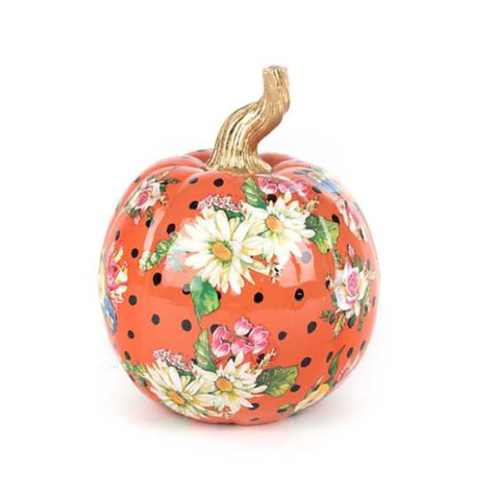 Mackenzie-Childs Flower Market Pumpkin Small - Picture 2 of 10